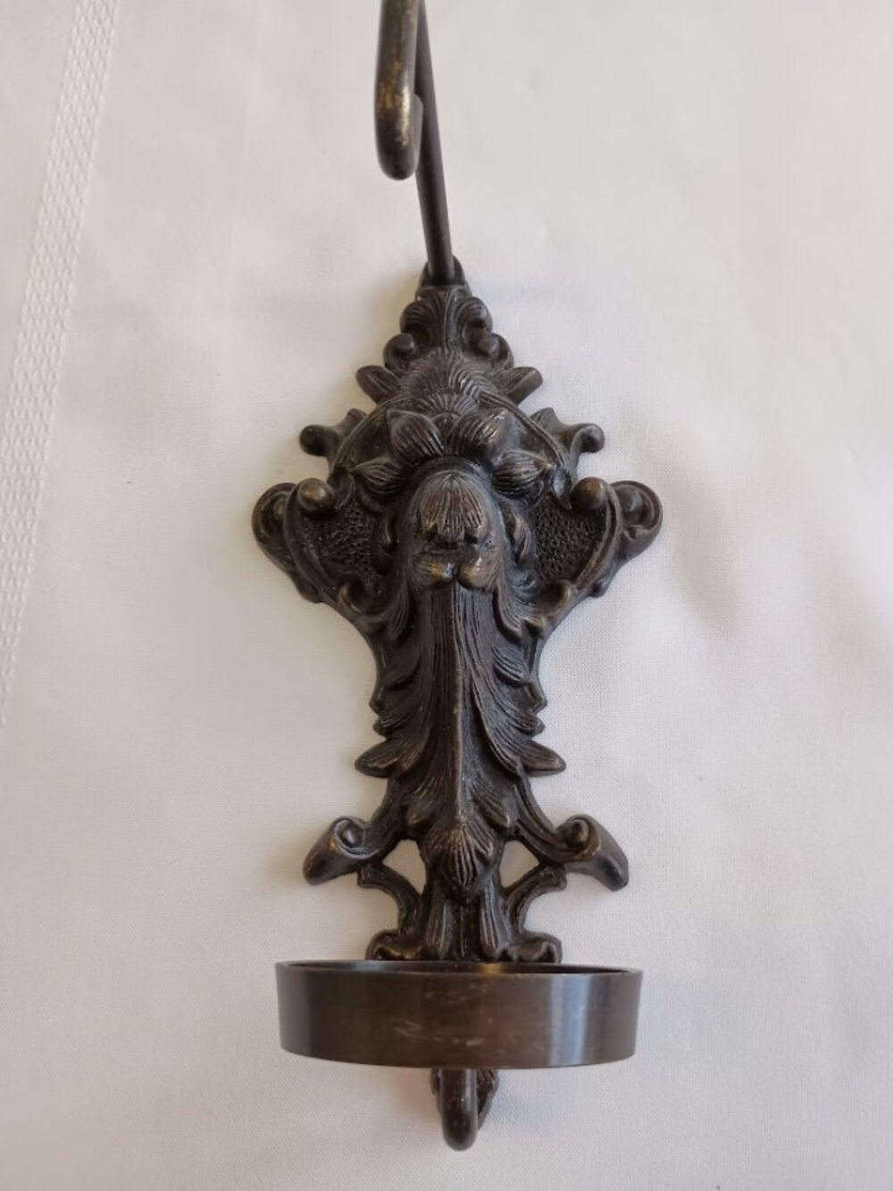 Vintage Style Wall-Mounted Metal Candle Holder